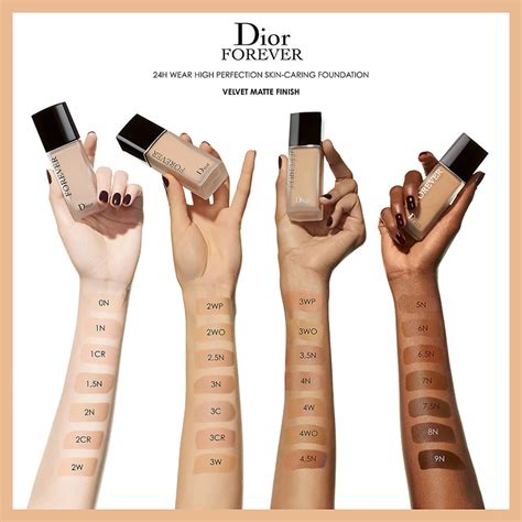 dior forever matte foundation shade finder